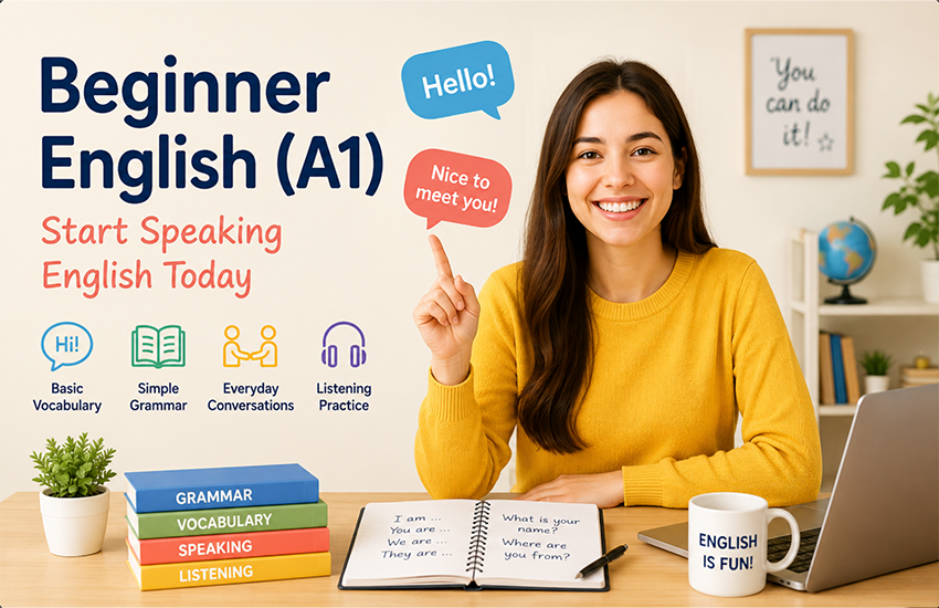 Beginner English (A1): Start Speaking English Today