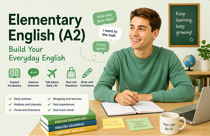 Elementary English (A2): Build Your Everyday English