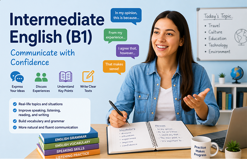 Intermediate English (B1): Communicate with Confidence